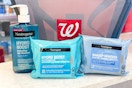 neutrogena products by a walgreens basket