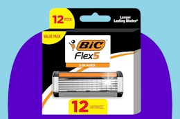 Bic 12-Count Refillable Men's Razors, Just $8.69 on Amazon (Prime Day Deal) card image