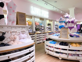 Victoria's Secret bras display area