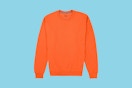 fruit of the loom sweatshirt on a blue background