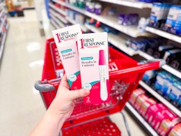 Hurry — Pay Just $1 for a First Response Pregnancy Test at Target card image