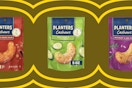 Planters cashews on collage template