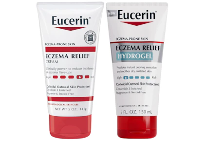2 Eucerin Eczema Relief Products