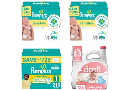 4 P&G Baby Products
