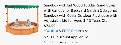 Sandbox cart