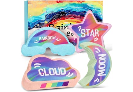 Rainbow Bath Bomb Set
