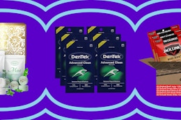 amazon items on a blue grid