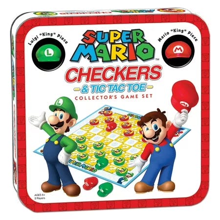 Super Mario Checkers & Tic-Tac-Toe