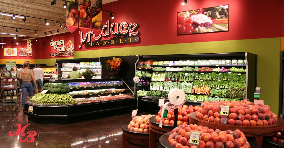 Produce section at Market Basket