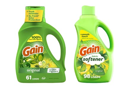 2 Gain Laundry Products (159 Loads)