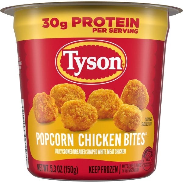 2 Tyson Popcorn Chicken Bites