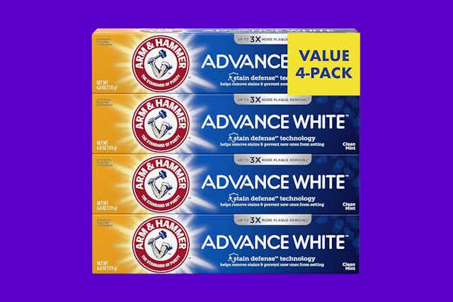 Arm & Hammer Toothpaste: Get 4 Tubes for $8.67 on Amazon card image