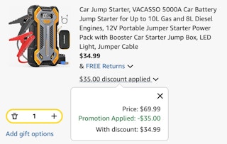 car jump starter