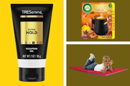 Tresemme Gel, Air Wick Pumpkin Air Freshener & Kindermat Nap Mat