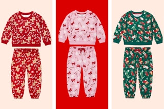 3 Joyful moments toddler joggers sets in three holiday prints