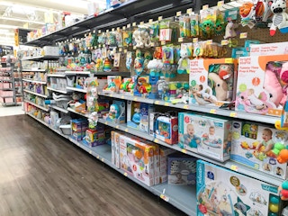 Baby aisle at Walmart