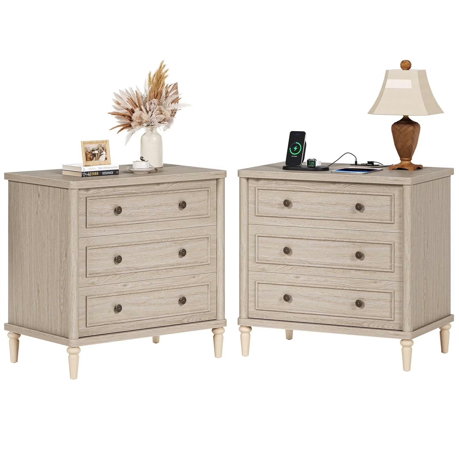 Farmhouse Nightstand Set