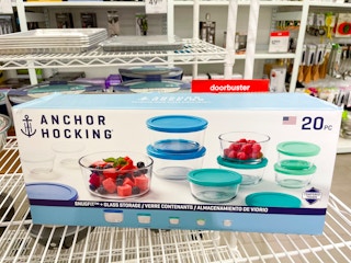 20-piece glass food storage set