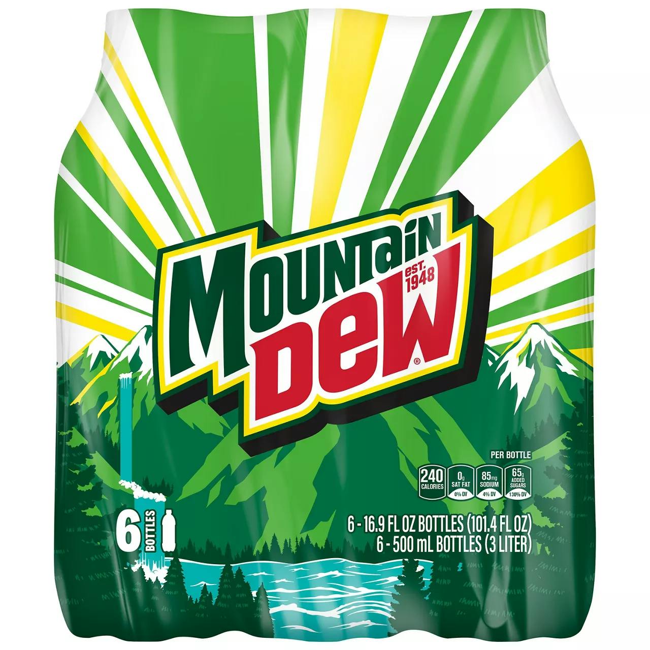 3 Mountain Dew Soda 6-Packs