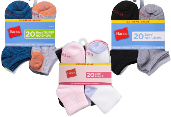 Hanes Kids' Socks