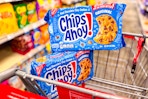 chips ahoy cookies in a cvs cart