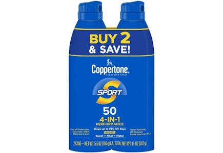 Coppertone Sunscreen Twin Pack