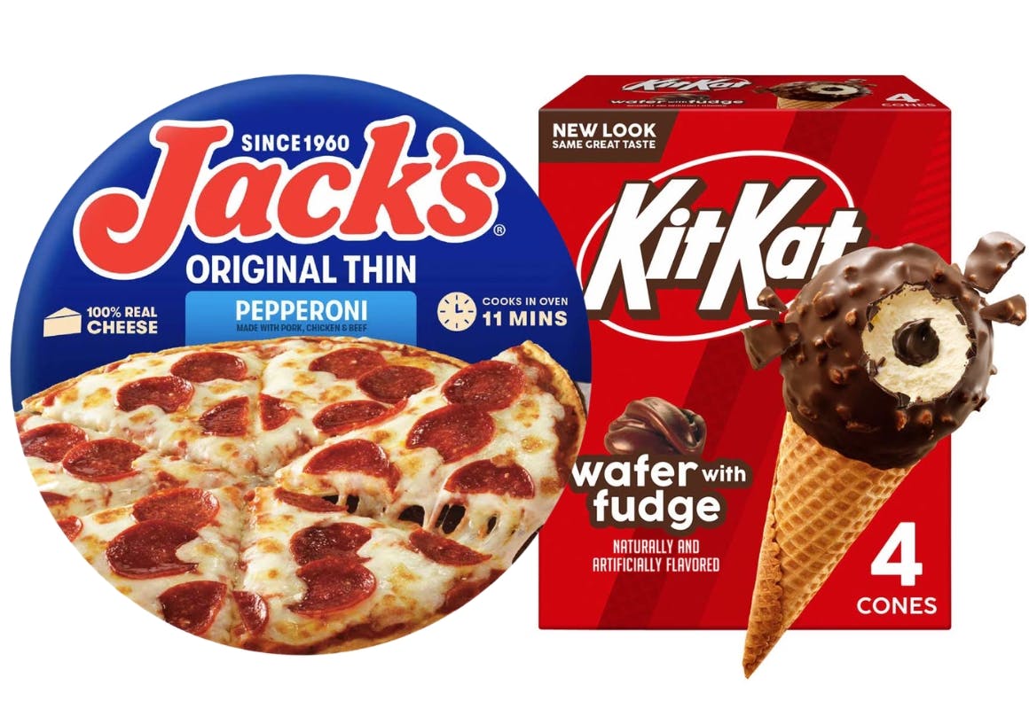 1 Jack's + 1 Kit-Kat Items