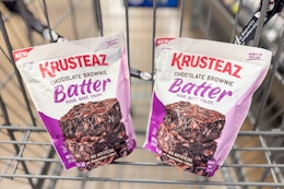 krusteaz brownie batter in shopping cart