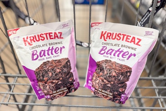 krusteaz brownie batter in shopping cart