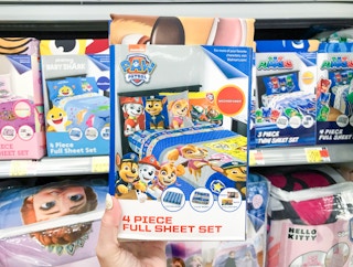 walmart paw patrol sheet set hand holding