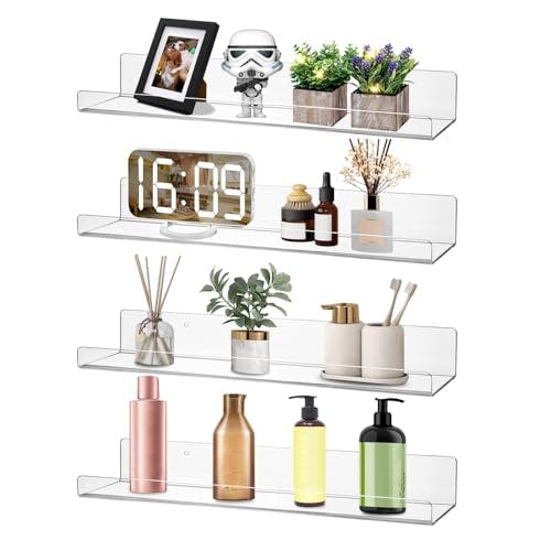 Acrylic Floating Shelves 4-Pack