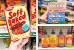 dollar tree betty crocker, mike and ike, flavor boss 3-photo collage