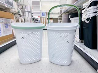 brightroom rolling hamper sitting in a target aisle