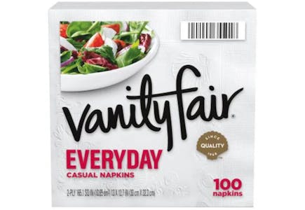 2 Vanity Fair Napkin Packs