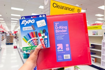 Target in-store school supply clearance