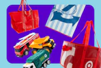 target reusable bags beach towel toy trucks