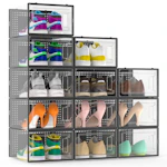 Shoe Storage Boxes 12-Pack