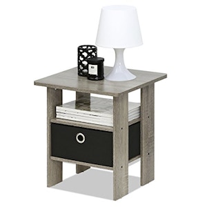 Side Table with Storage Bin