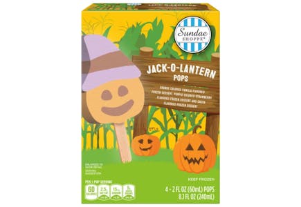 Sundae Shoppe Jack-o'-Lantern Pops