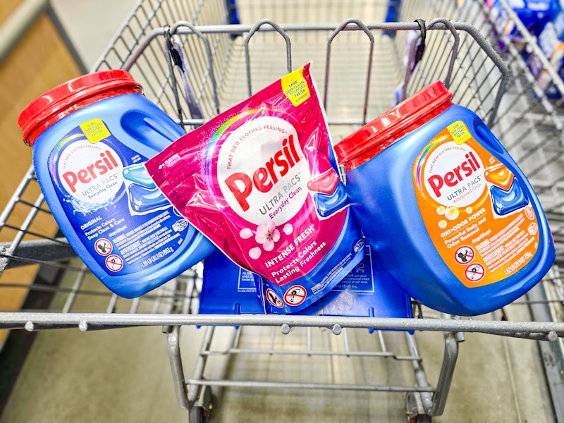 three persil ultra pacs in walmart cart