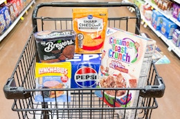 kroger matchup groceries in shopping cart