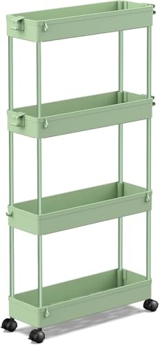 4-Tier Slim Rolling Storage Cart