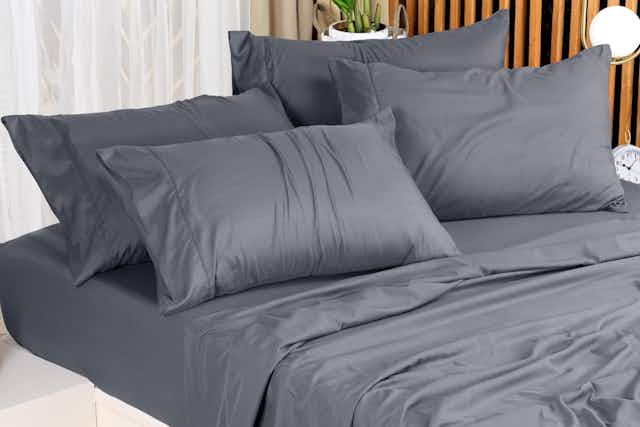 Pay Only $16 for a Queen 4-Piece Sheet Set With 183,829 Reviews on Amazon card image