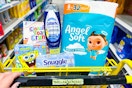 dollar general groceries in a shopping cart