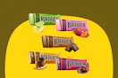 energy bars with colorful packaging
