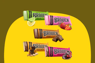 energy bars with colorful packaging