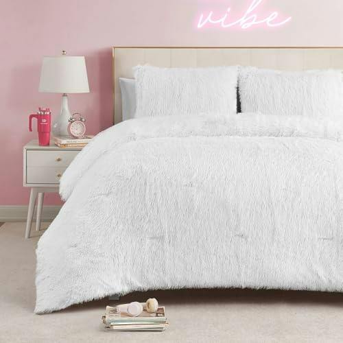 Juicy Couture Faux Fur Comforter Set