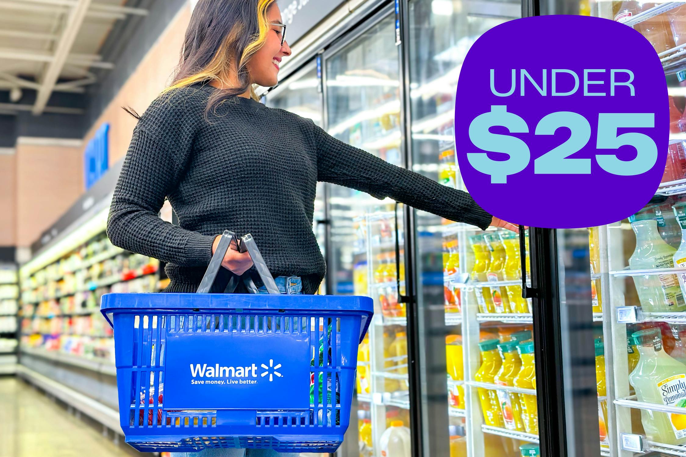 a woman shopping at a walmart