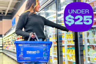 a woman shopping at a walmart