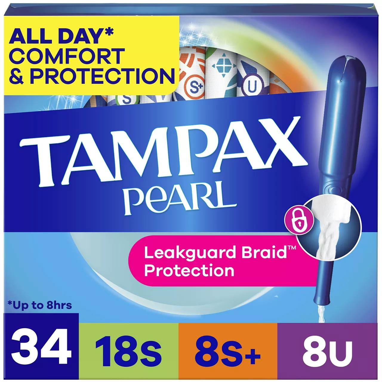 2 Tampax Pearl Tampons Boxes